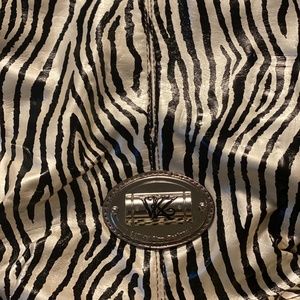 Faux leather satchel